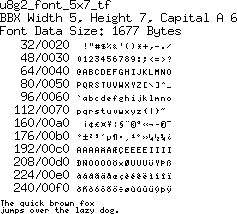 u8g2_font_5x7_tf XPsys - Sistema para ESP32 com ST7920