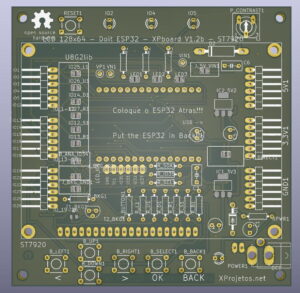 3D_XPboard_V1.2b_ESP32_Front-2-300x293 XPboard - Esquematico e Layout - Kicad - V1.2b