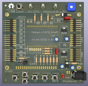 3D_XPboard_V1.2b_ESP32_Front_montado-1-300x293 XPboard - Esquematico e Layout - Kicad - V1.2b