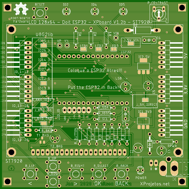 Board_Front_V1.2b-1 XPboard placa para o XPsys