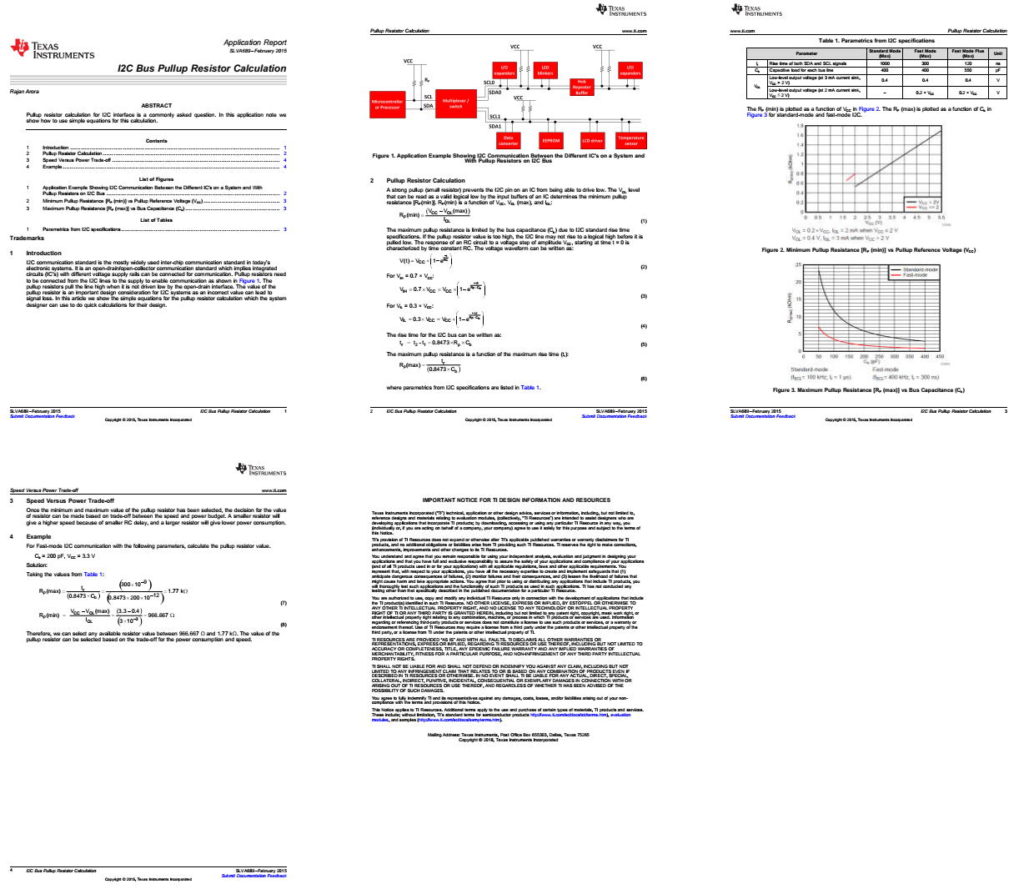 PDF_calculo_I2C_Preview-1024x894 Cálculo do resistor de Pull-up de barramento I²C - Manual